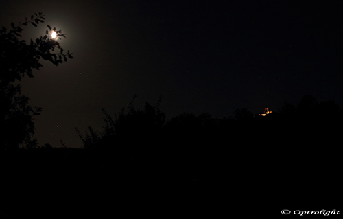 Photo du château du haut-koenigsbourg dans la nuit alsacienne - Optrolight