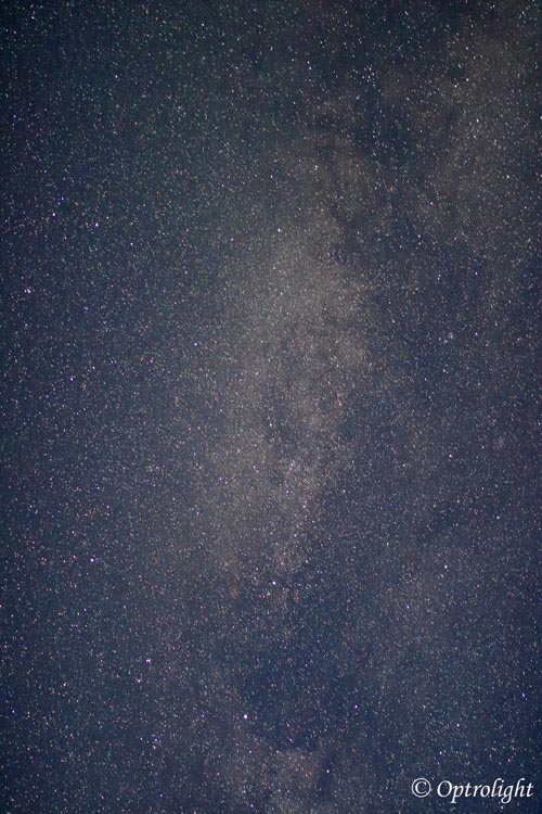 Photo de la voie lactée prise au refuge Nelter - Optrolight