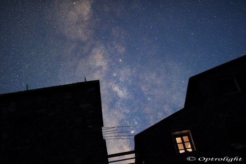 Photo de la voie lactée prise au refuge Nelter - Optrolight