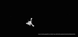 Photo prise par Philae montrant Rosetta