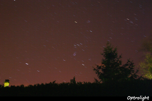 Image d'étoile rotation de la terre